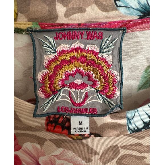 Johnny Was Mayflower Favorite Short Sleeve Swing Tee Medium Floral‎ - Picture 3 of 6